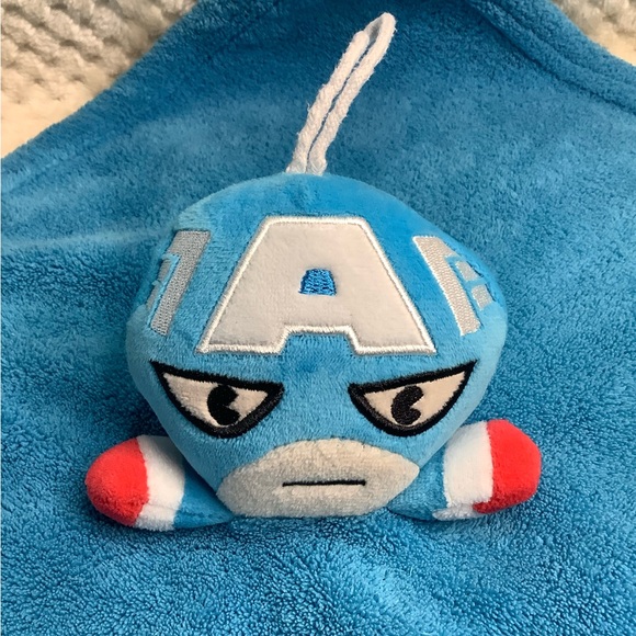 Miniso Marvel Captain America Plush Lovey Security Blanket Toy - Picture 2 of 16